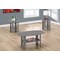 Monarch Specialties Dining Table - 36"X 48" / Grey Cement / Chrome Metal I 7925P - alternate 5